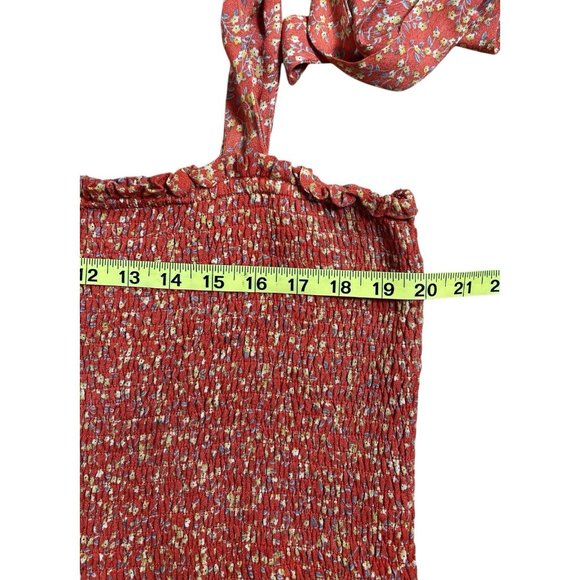 Lost + Wander Women Endless Summer Maxi Dress Floral Orange Size XL - Picture 5 of 9